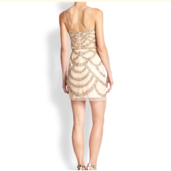 Aidan Mattox Pink Embellished Blouson Party - Picture 5 of 8